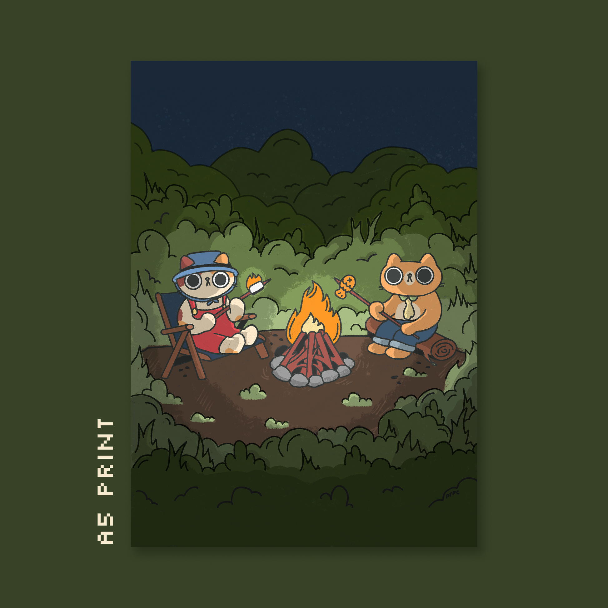 Not-So-Happy Campers A5 Print