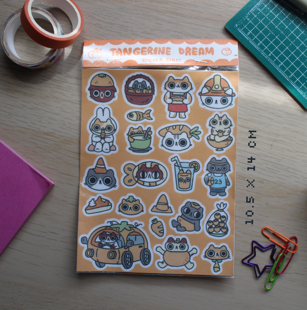Tangerine Dream Sticker Sheet