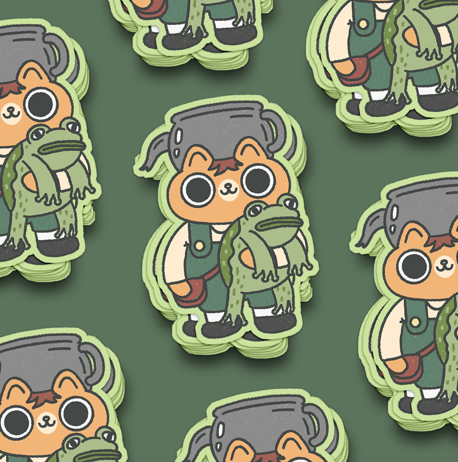 Froggy Boi Waterproof Sticker