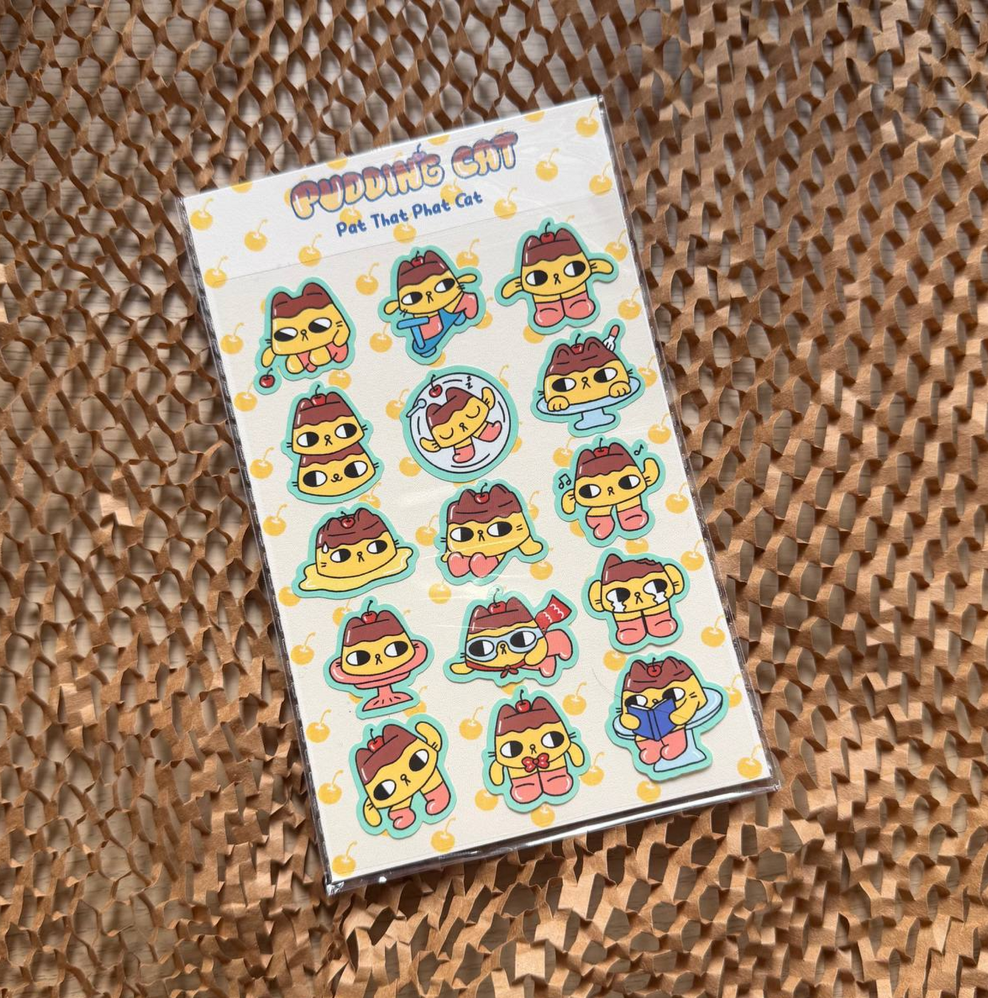 Pudding Cat Sticker Sheet