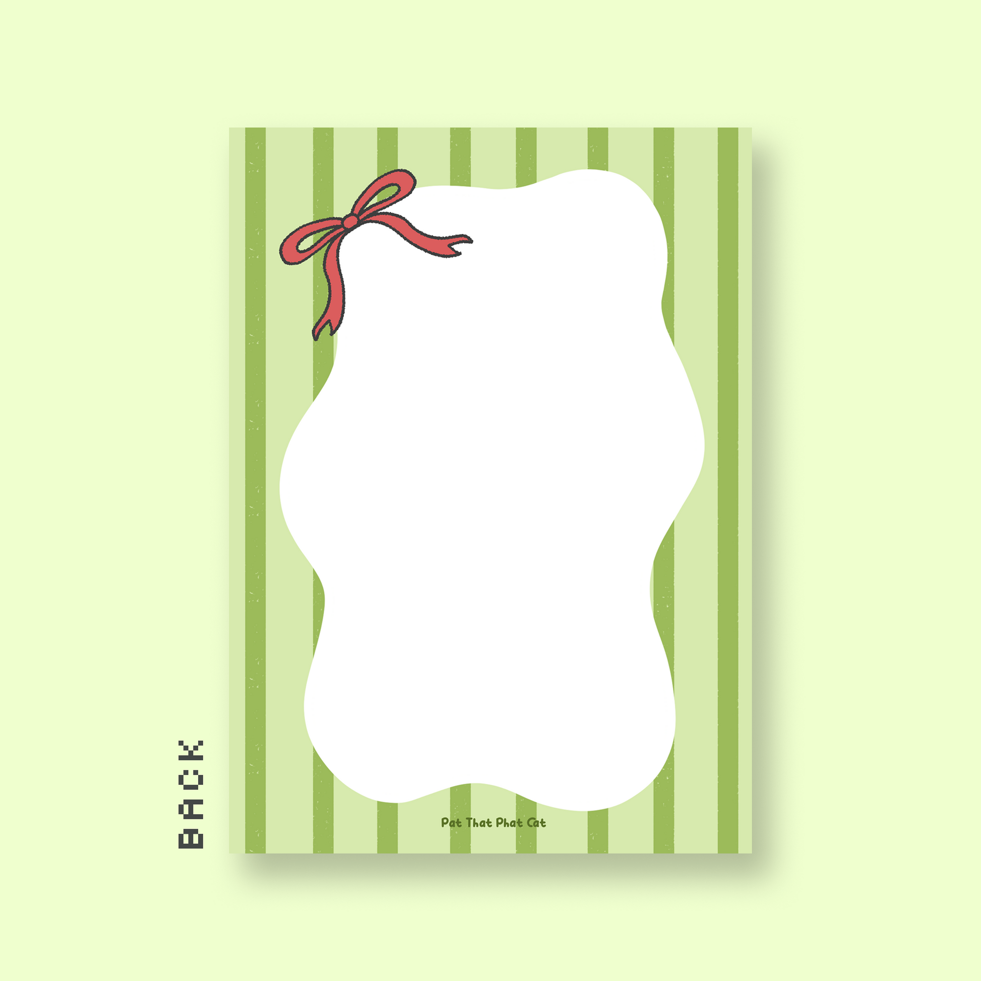 Happy Meowliday Card (Green)