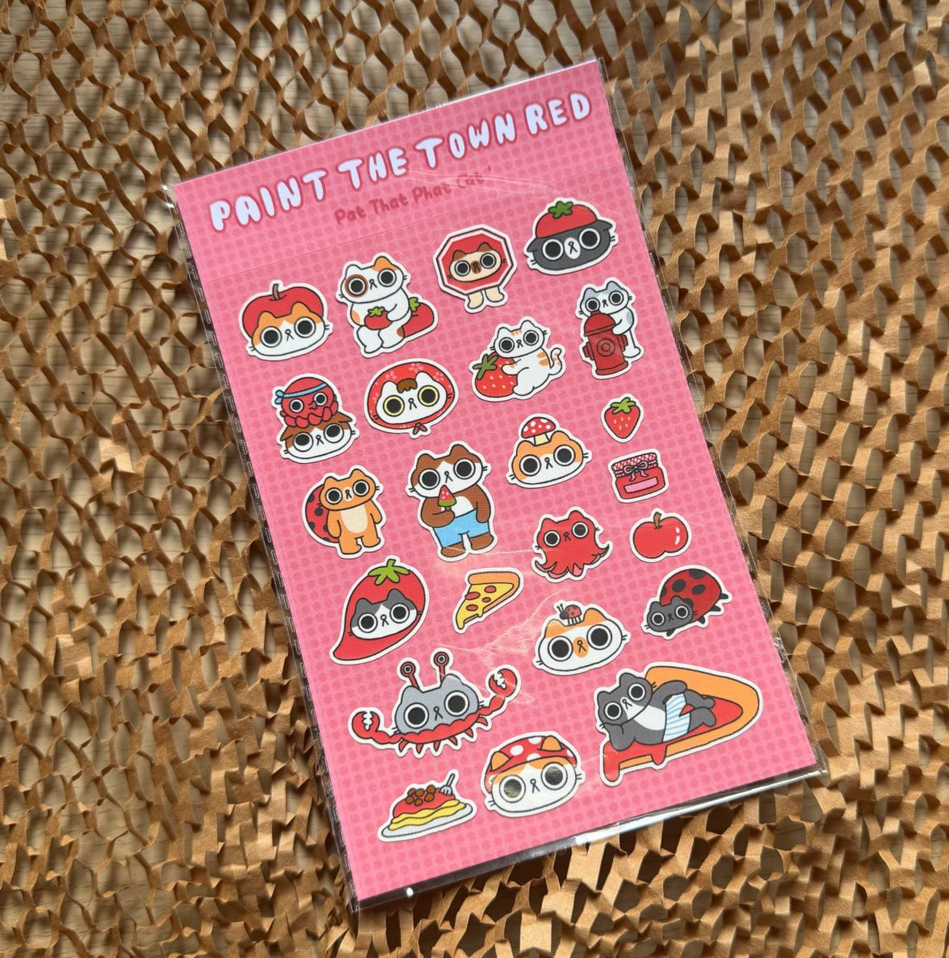 Paint The Town Red Sticker Sheet