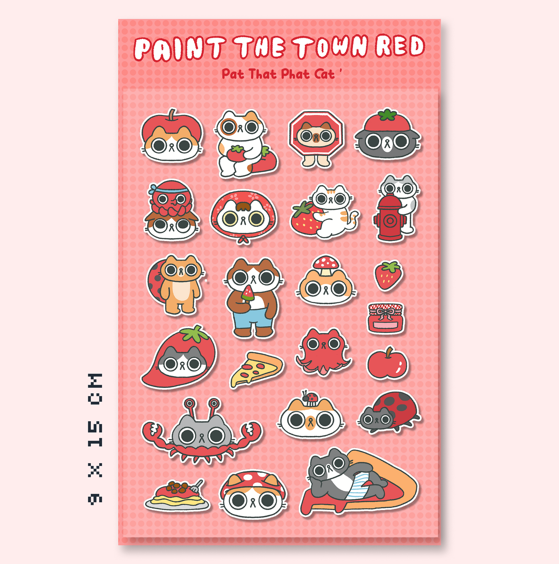 Paint The Town Red Sticker Sheet