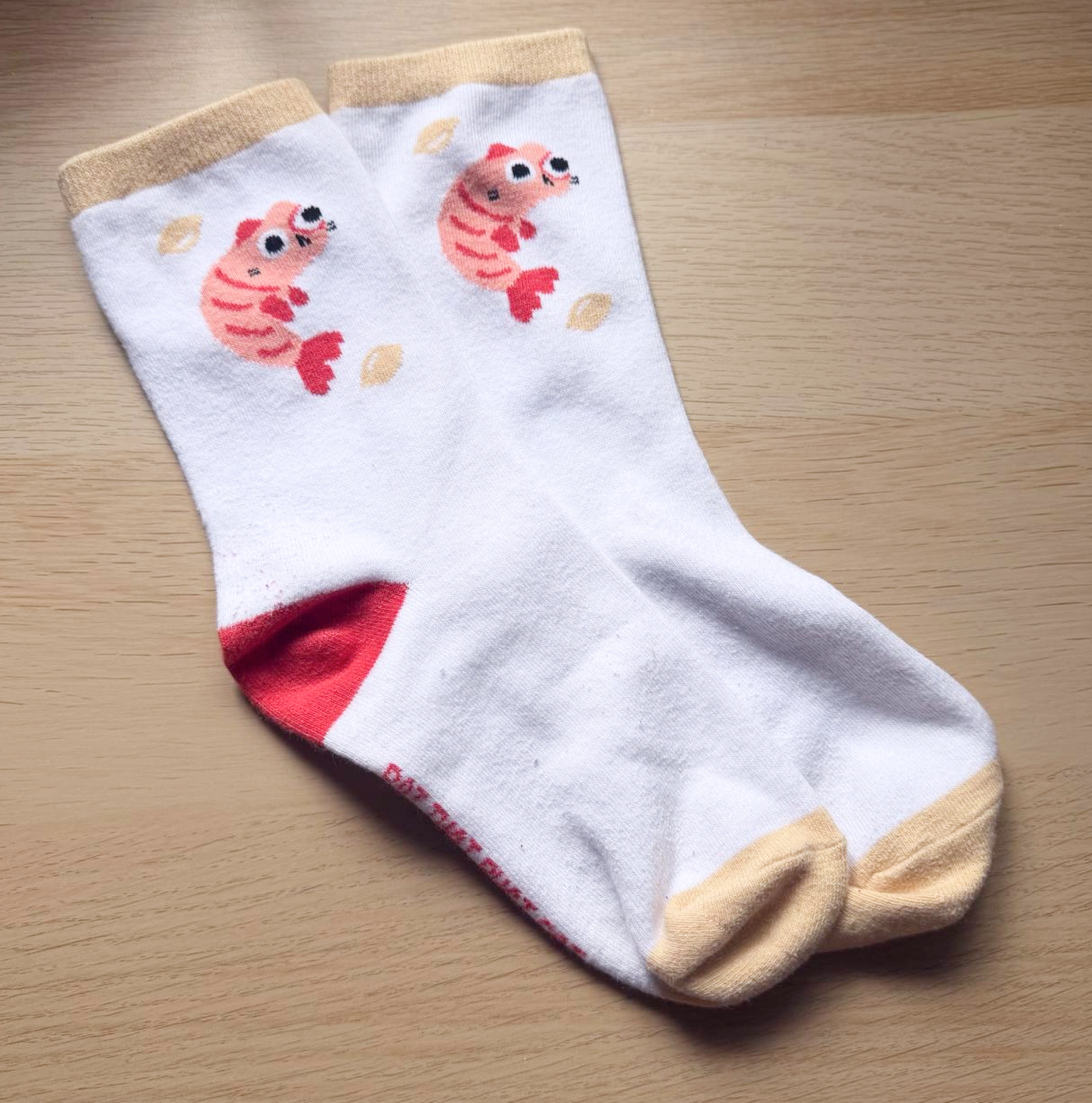 Shrimp Cat Socks
