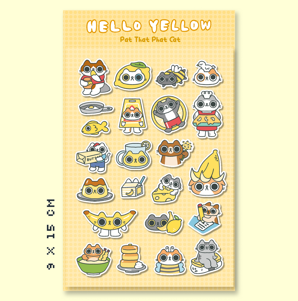 Hello Yellow Sticker Sheet