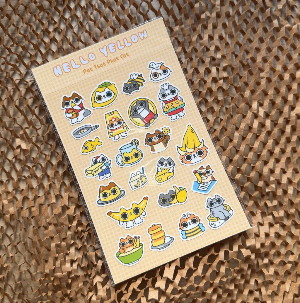 Hello Yellow Sticker Sheet