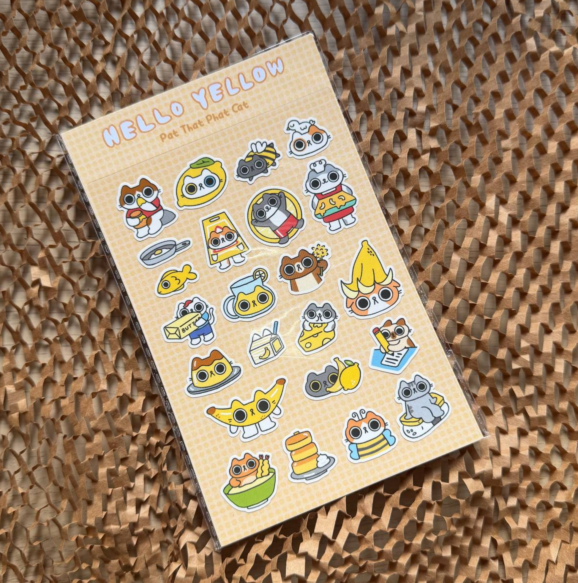 Hello Yellow Sticker Sheet