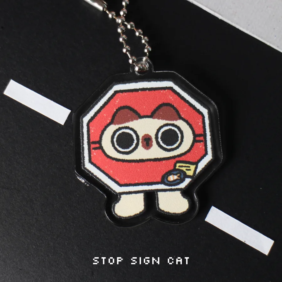 Traffic Cats Mystery Bag, Acrylic Keychain, photo 6