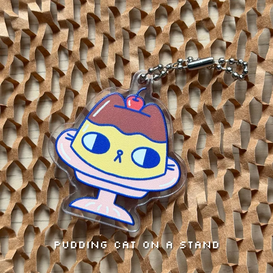 Pudding Cats Mystery Bag, Acrylic Keychain, photo 4