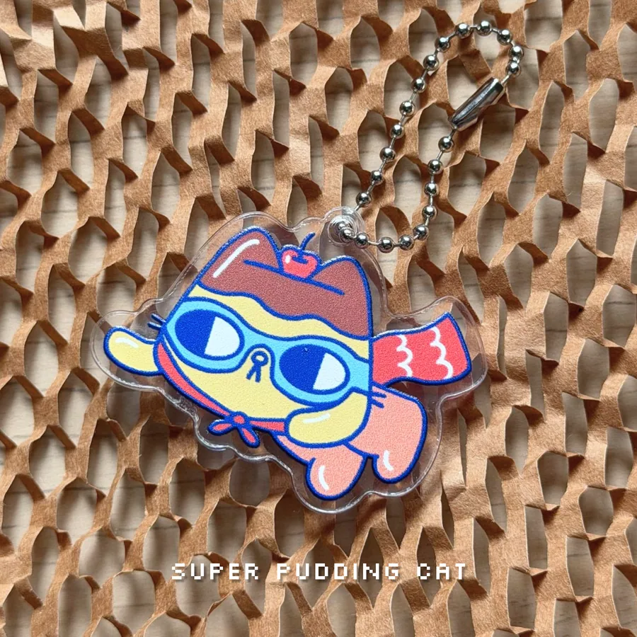 Pudding Cats Mystery Bag, Acrylic Keychain, photo 5