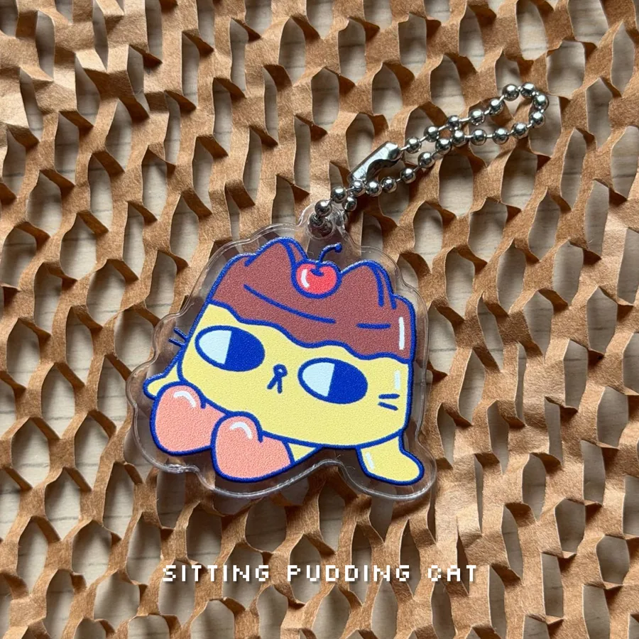 Pudding Cats Mystery Bag, Acrylic Keychain, photo 6