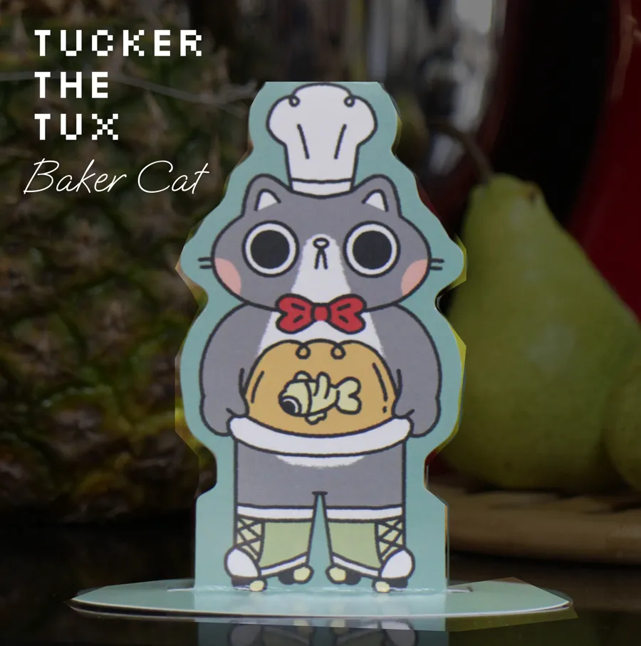 Tucker the Tux Baker Cat