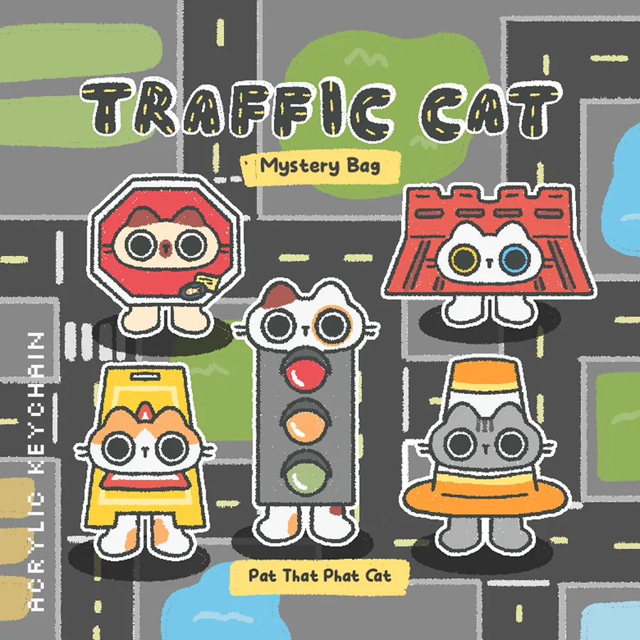 Traffic Cats Mystery Bag